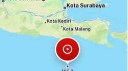 Gempa M5,2 Guncang Selatan Jawa Timur Pagi Ini