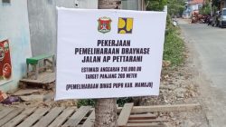 ‎Papan Proyek Pemeliharaan Drainase  PUPR Mamuju Diduga Tidak Lengkap, Disorot Ketua DPD LSM KPK-RI Sulbar