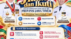 Luar Biasa, Dalam Waktu 31 Detik 500 Kuota Pertama Undangan Upacara Hari Jadi ke-81 Jatim Langsung Habis