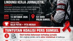 Besok Aksi Solidaritas Pers Sumsel di Flyover Polda Sumsel Copot Direktur Intelkam Polda Sumsel