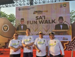 Meriahkan Sulsel Expo 2026, Kakanwil Kemenhaj Sulteng Ikut Fun Walk Berhadiah Umrah