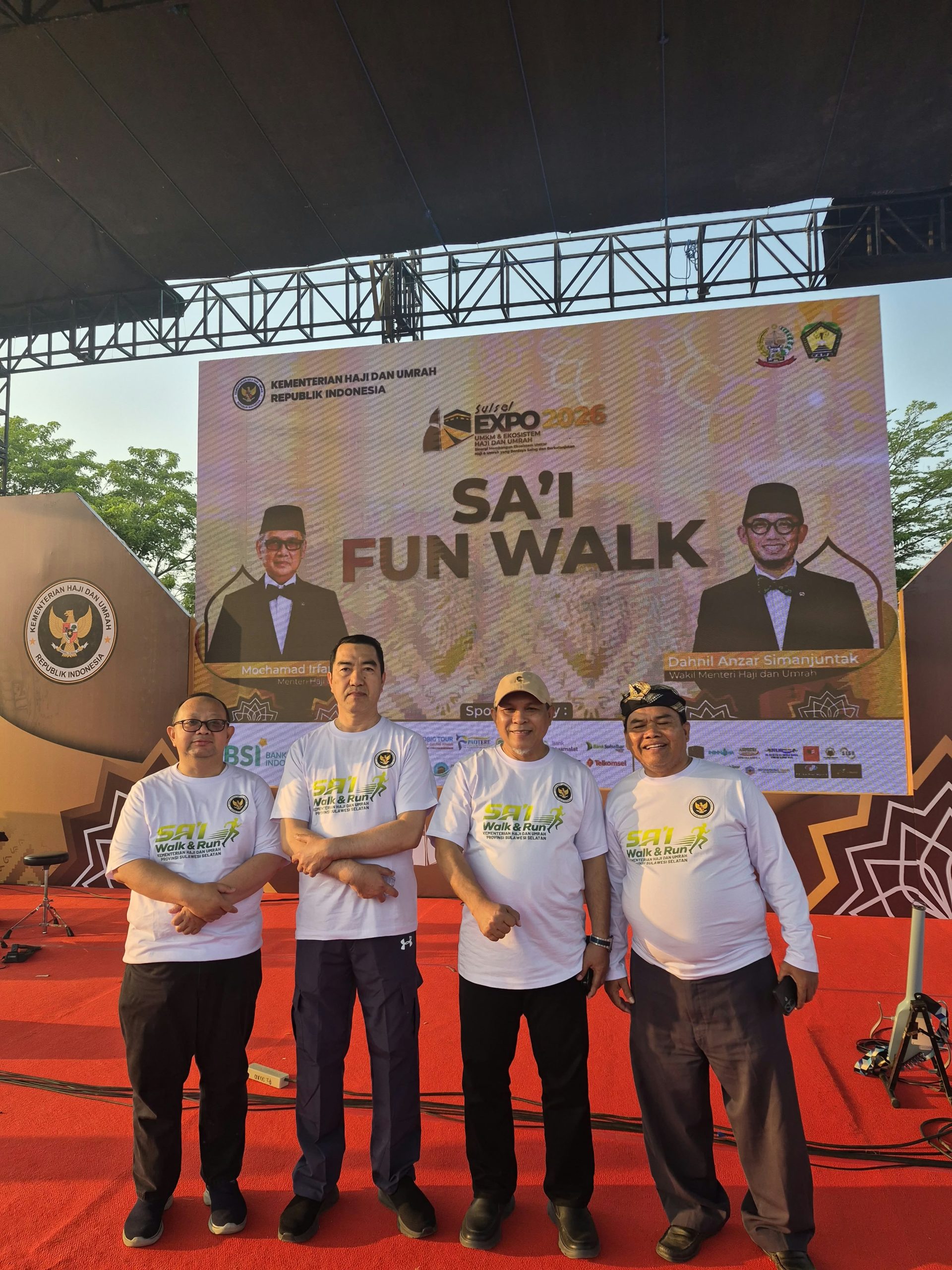 Kakanwil Kemenhaj Sulteng hadiri Sulsel Expo 2026. (Foto : Mad)