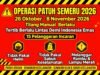 Operasi Patuh Semeru 2026 Dimulai Senin Besok, Polda Jatim Berlakukan Tilang Manual