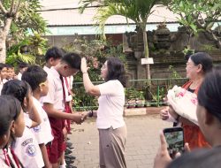 Edukasi Pola Hidup CERDIK, Ketua YKI Badung Ajak Siswa SD No. 1 Dalung Perangi Kanker Sejak Dini